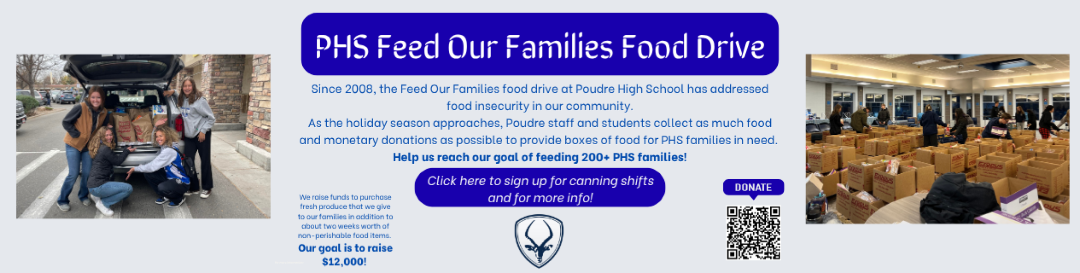 Feed our families food drive - Click for more information
