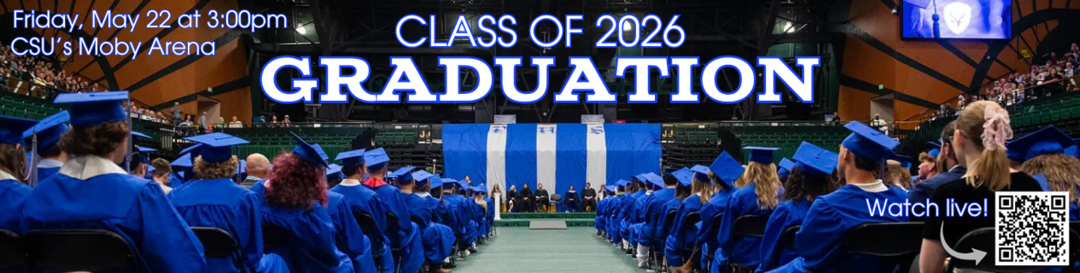 Graduation banner. Click for more info