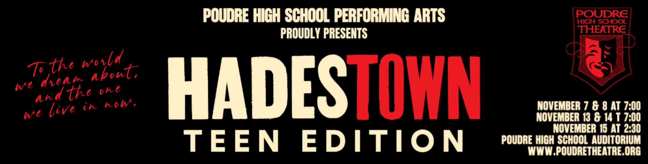 HadeTown Website banner - Click to buy tickets